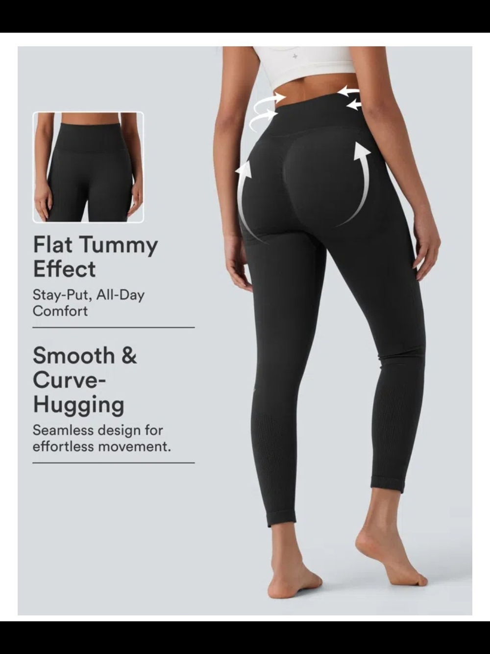 Halara Seamless High Waisted Butt Lifting 7/8 Yoga Leggings